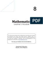 Grade 8 Math Learners Material LM