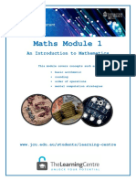 1 Introduction to Maths