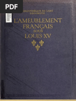 L Ameublement Francais Sous Louis XV