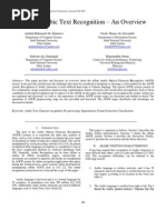 Download Offline Arabic Text Recognition an Overview by World of Computer Science and Information Technology Journal SN60027239 doc pdf
