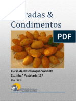 Entradas e condimentos para cozinha