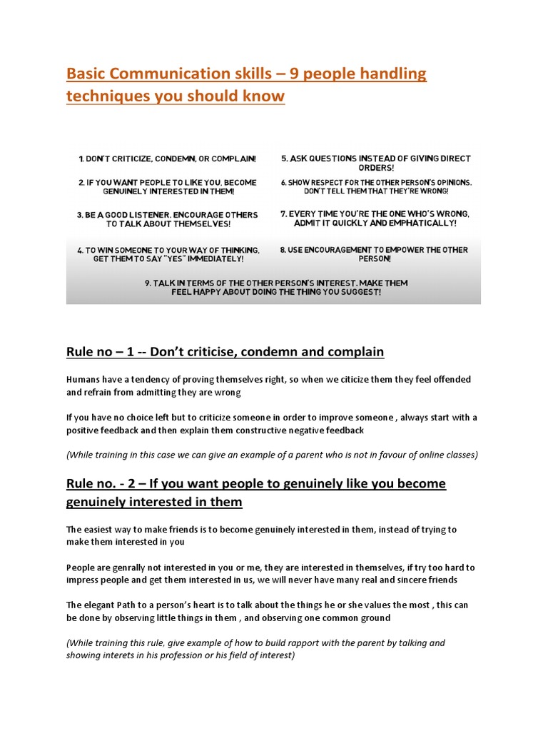 9 Essential People Skills for Success | PDF | Psychological Concepts