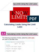 Calculating Limits Using The Limit Laws