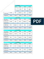 Horario Febrero 2023