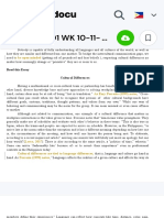 LNC COM 101 WK 10-11 - Intercurltual Communication
