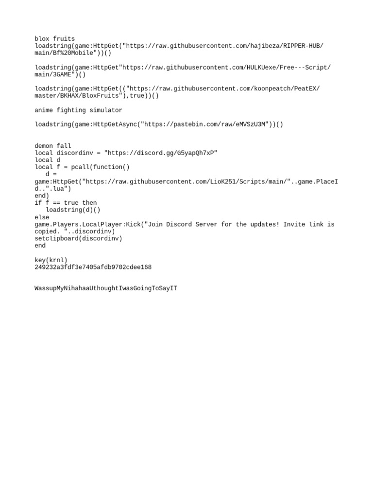 Scripts | PDF
