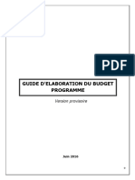 Guide Budget Programme
