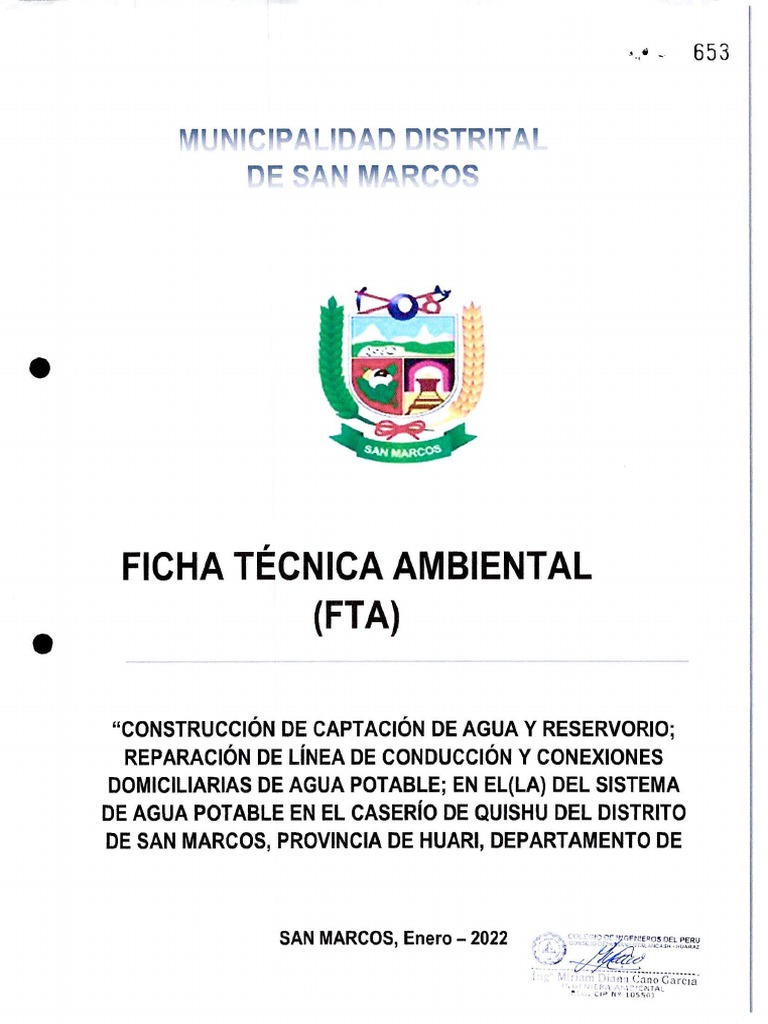 Ficha Tecnica Ambiental (Fta) | PDF