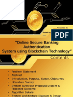 Online Secure Banking Authentication System Using Blockchain Technology