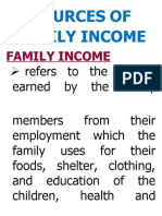 Sources of Family Income