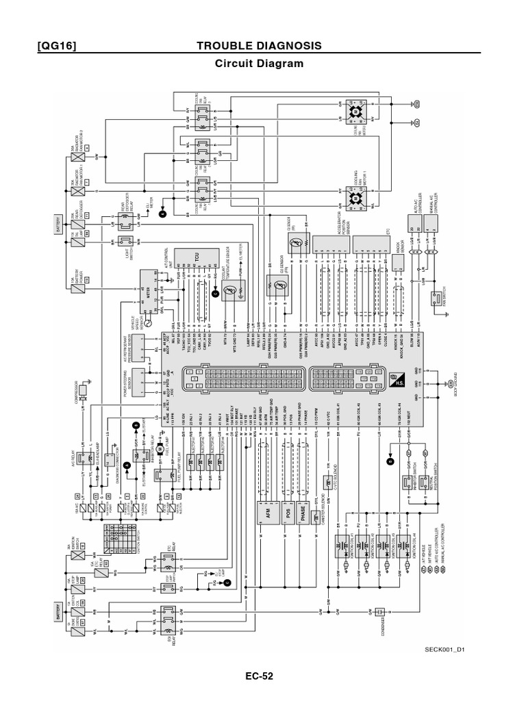 Almera N16 ECU | PDF | Throttle | Ignition System