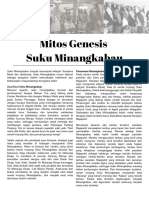 Kelas B - Kelompok 5 - Mitos Genesis Suku Minangkabau