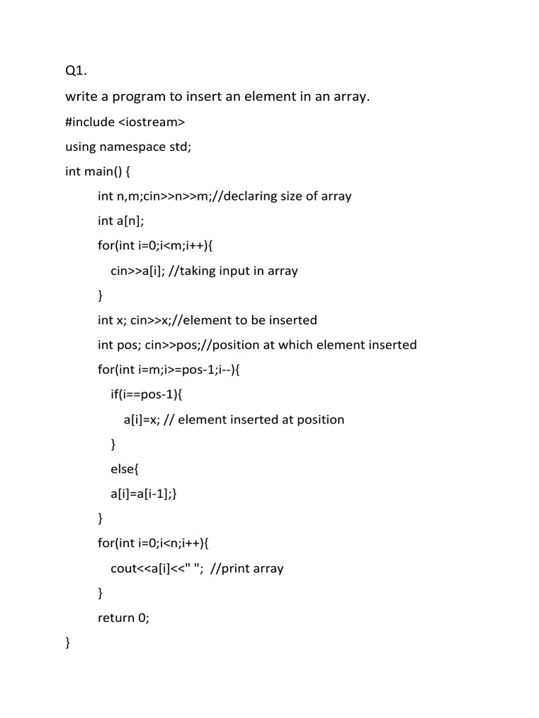 Dsa New | PDF | Array Data Structure | Namespace
