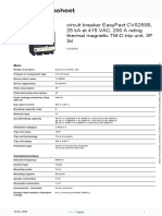 Circuit Breaker Spec Sheet