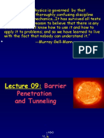 Lecture 09_Barrier penetration and tunneling