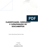 Classificação, Indexação e Catalogação de Documentos