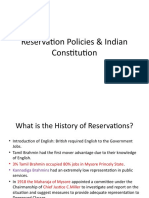6-Reservation Policies & Indian Constitution