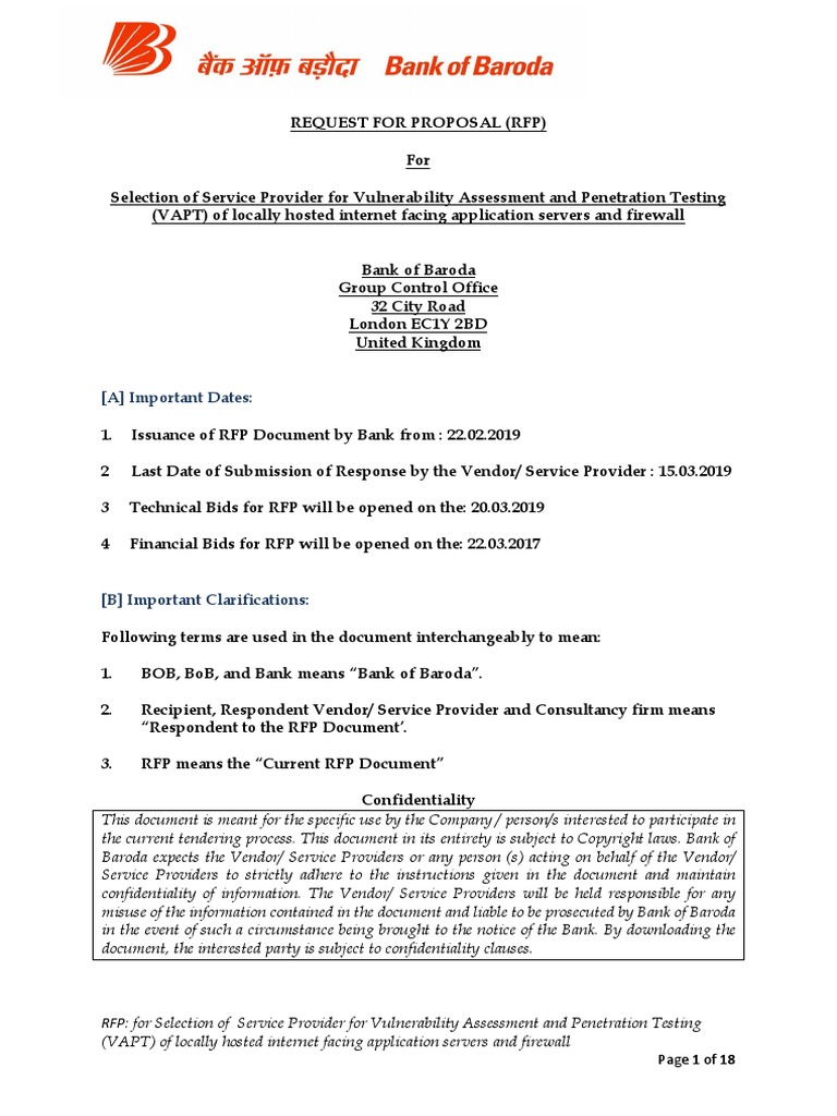 Bob RFP Vapt | PDF
