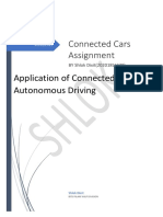 Connected Cars Assignment: Application of Connected Vehicles in Autonomous Driving