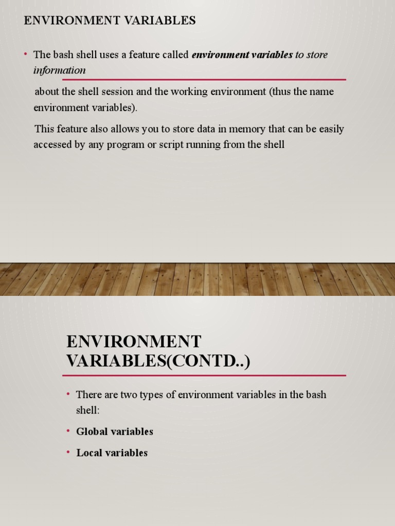 Understanding Bash Environment Variables | PDF | Variable (Computer ...