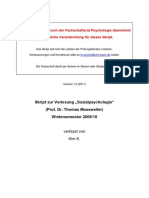 Sozialpsychologie Skript