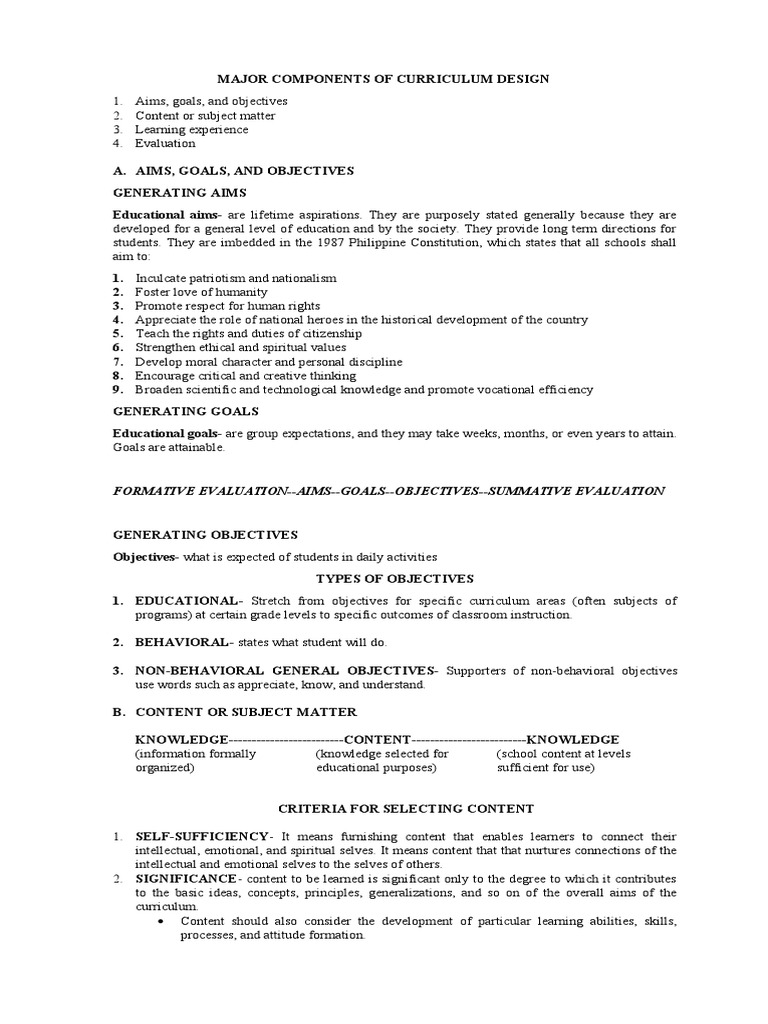 major-components-of-curriculum-design-pdf-curriculum-learning