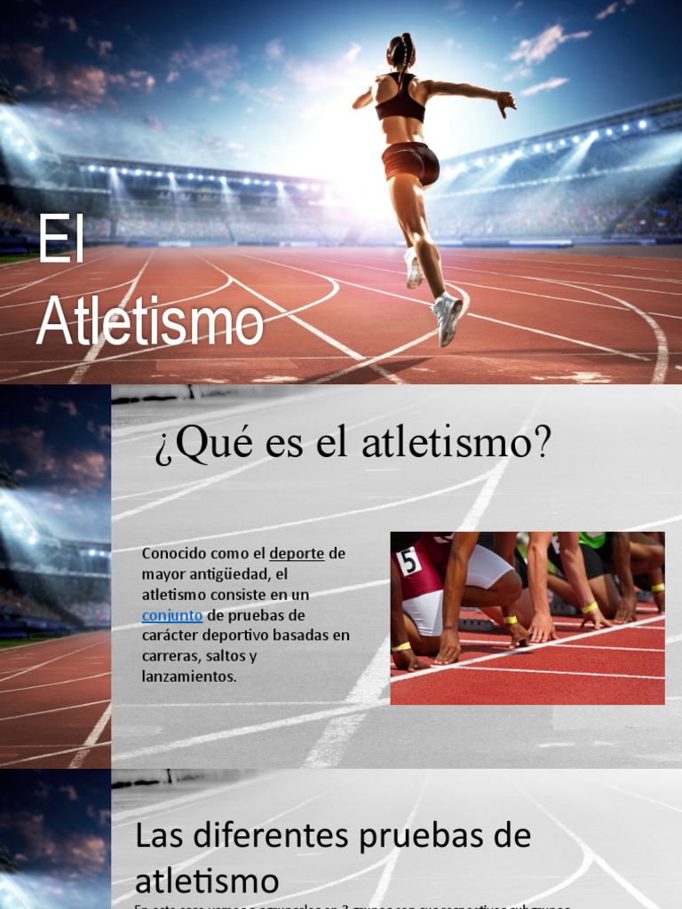 El Atletismo | PDF | Deporte del atletismo | Deportes individuales