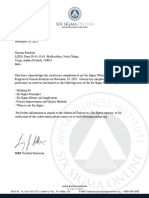 Six Sigma White Belt Certification-Six Sigma White Belt Certification Letter of Acknowledgement 62276
