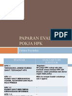 Paparan Evaluasi Pokja HPK