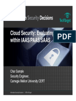 Char Sample Cloud Security-Evaluating Risks Within IAAS PAAS SAAS
