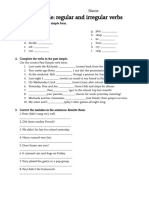 Past Simple - Regular and Irregular Verbs