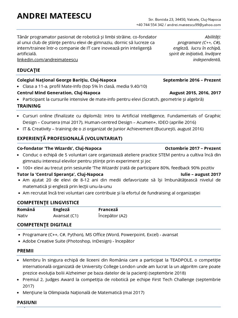 Model CV | PDF
