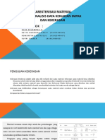 Kel 4. PSF 19 A. Karakteristik Material. PPT Analisis Kekuatan Impak Dan Kekerasan