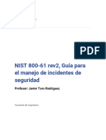 NIST 800-61 rev2, guía para la gestión de incidentes