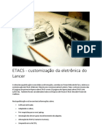 ETACS - customização da eletrônica do Lancer
