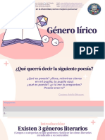 8°a PDF PPT Genero Lirico Lengua y Literatura