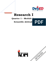 Final STE - RESEARCH I MODULE 1 - Scientific Attitude 1