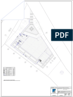 Plano informativo de agua potable con cuadro de cantidades