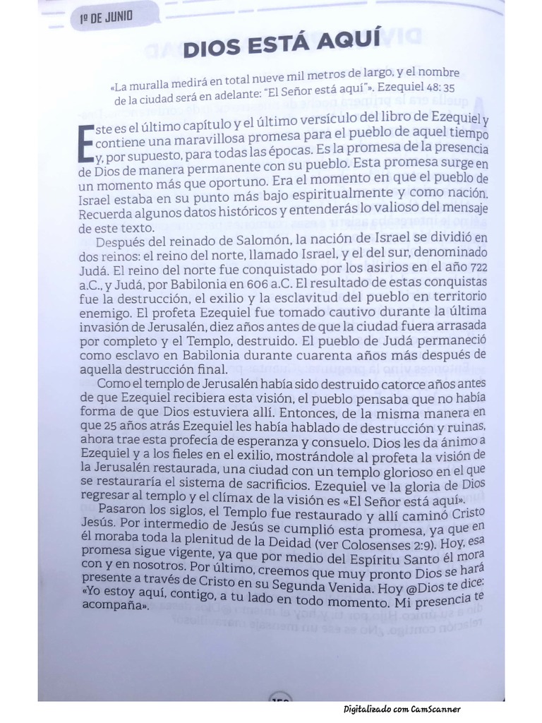 Un Mensaje de Dios para Ti. Edgar Redondo Ramírez | PDF
