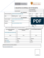 Ficha de Registro de Entrega de Estudiantes - 2022