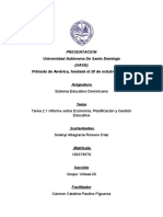 Solanyi Romero. Informe 2. Economía J Planificación y Gestión Educativa .