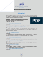 Evaluación Diagnóstica M3