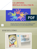 Prevenirea Și Limitarea Comportamentului de Bullying În Școală