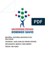 Hist. Sociopolitica Boliviana