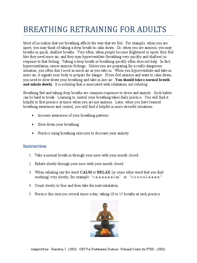 Breathing Retraining Adults PDF