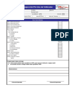 Formato Inspeccion de Pre Uso de Vehículos