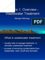 Lecture 0 Overview Wastewater Treatment