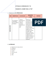 ACTIVIDAD - PREPARAMOS EL JARABE PARA LA TOS