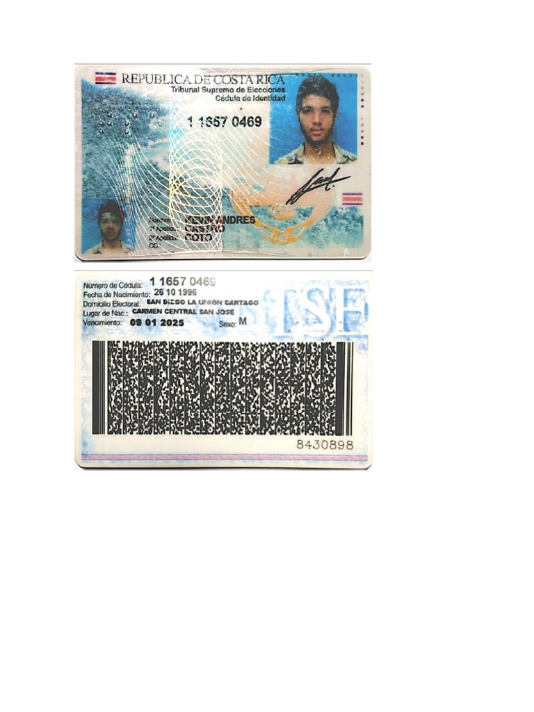 Cédula Kevin Castro | PDF