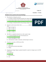 Practice Worksheet On Elasticity